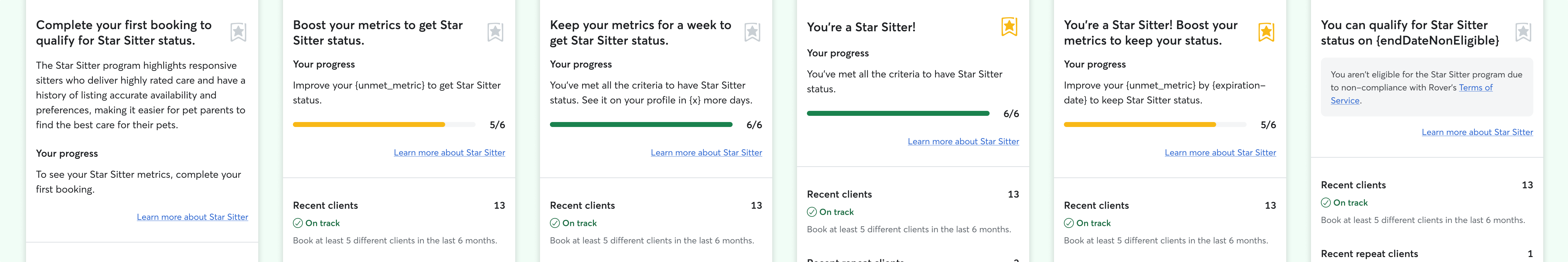 After: rolling status — earning, maintaining, boosting, not eligible states