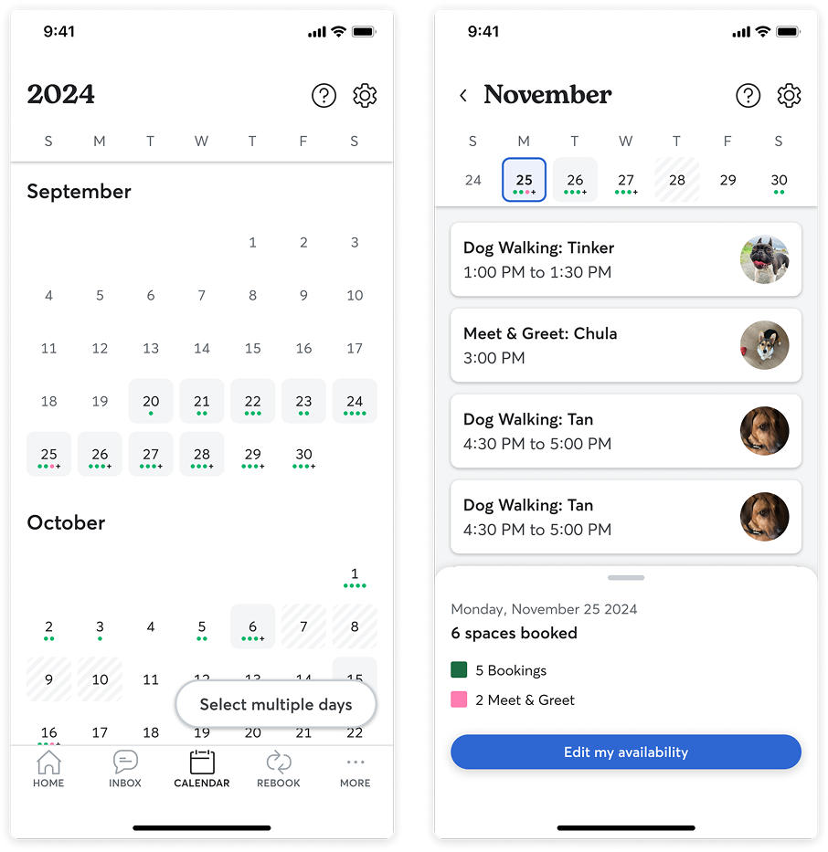 Calendar design preview